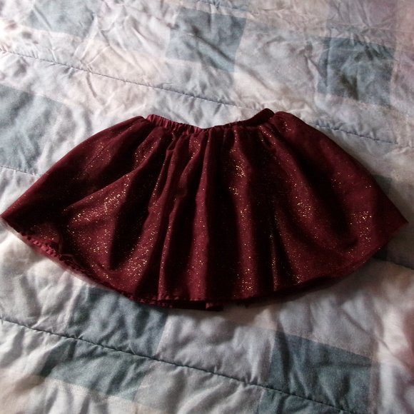 Bundle 3 for $15 - Burgundy glitter sparkle tutu lined - Picture 1 of 2